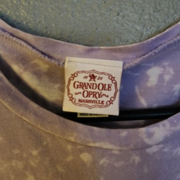 Nashville Grand Ole Opry Womens Graphic Print Tie Dye Small 100% Cotton Purple - Picture 6 of 10